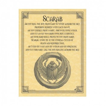 Scarab Egyptian Prayer Parchment Poster